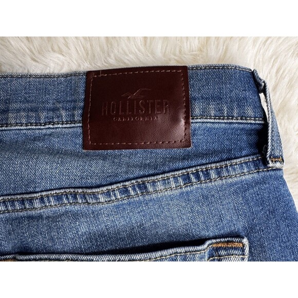 Hollister Epic Flex Jeans Mens Size 32x30 Measures 33x28 Skinny Distressed Blue - Picture 11 of 14